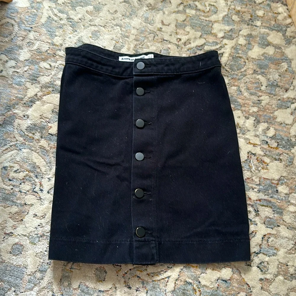 Iconic American apparel button front denim skirt - Picture 1 of 3